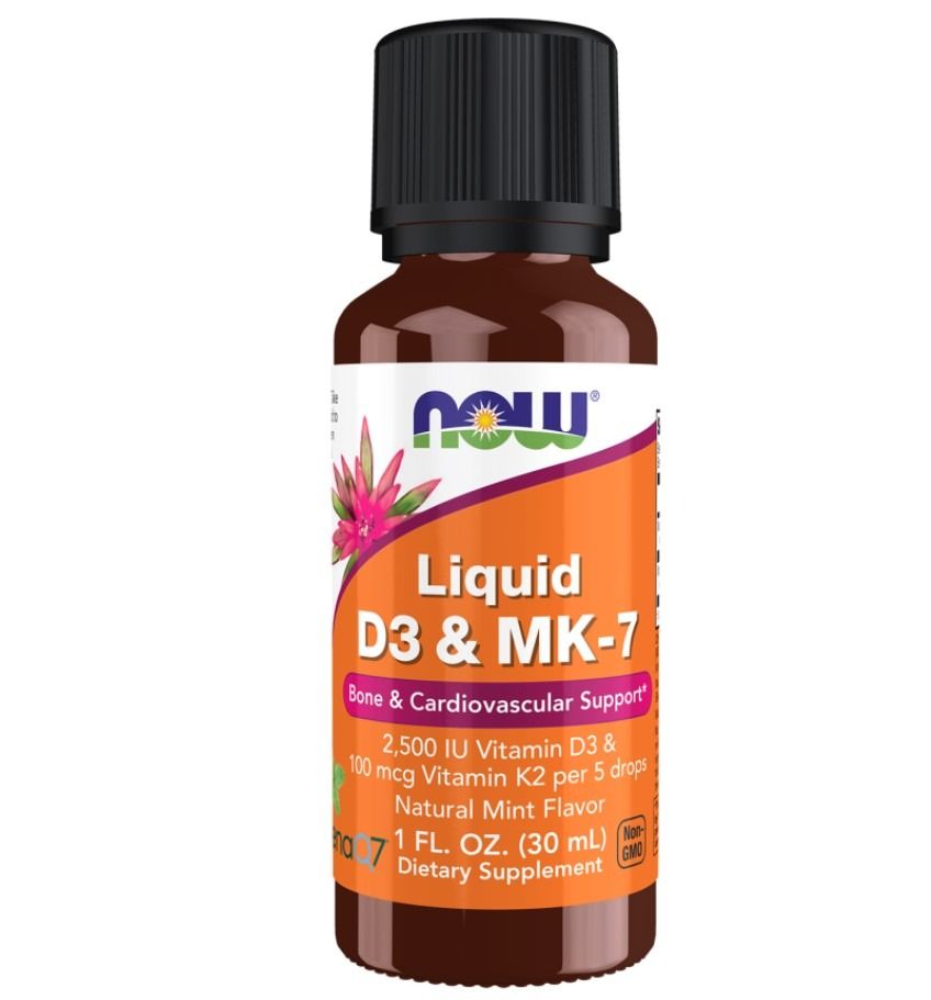 NOW Liquid D3 & MK-7 Drops, 30ml
