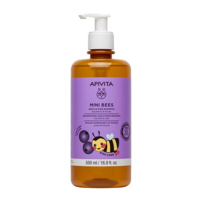 Apivita Mini Bees Gentle Kids Shampoo with Blueberry & Honey 500 ml 