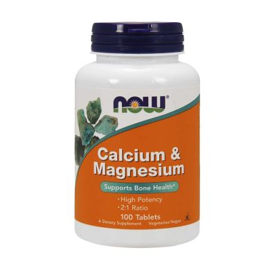 Now Calcium & Magnesium, 100 Tablets