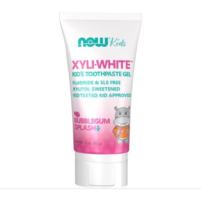 Now XyliWhite Bubblegum Splash Toothpaste Gel for Kids, 85g