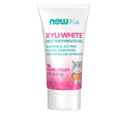 Now XyliWhite Bubblegum Splash Toothpaste Gel for Kids, 85g