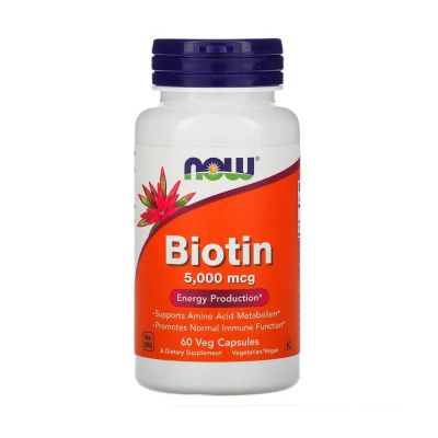 Now Biotin 5,000mcg x 60 VCaps