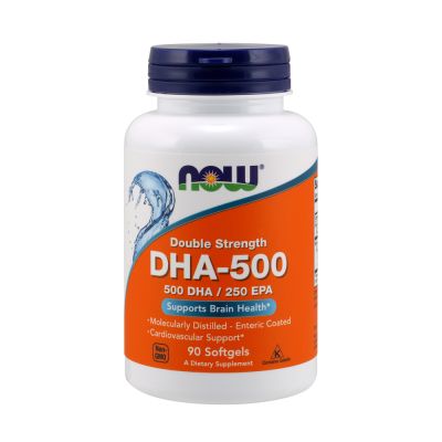 Now DHA-500 Fish Oil Double Strength,  90 Softgels