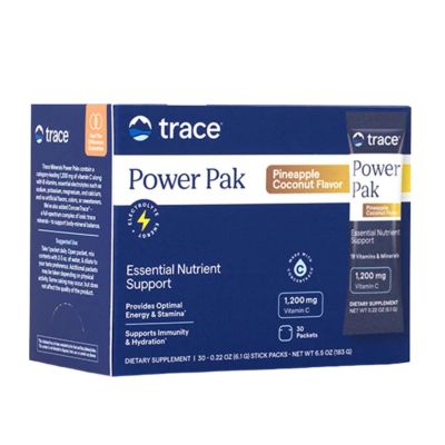 Trace Minerals Power Pak Pineapple Coconut, 30 Stick Packs