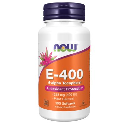 E-400 D-Alpha Tocopheryl Softgels -NOW