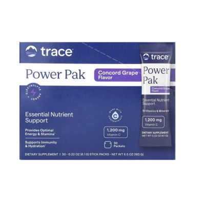 Trace Minerals Power Pak Concord Grape x 30 Stick Packs