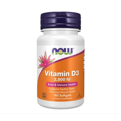 Now Vitamin D3 2500 IU x 180 Softgels