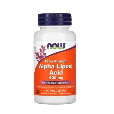 Now Alpha Lipoic Acid Extra Strength 600mg x 60 VCaps