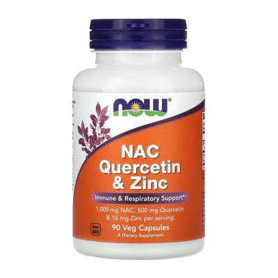 Now NAC Quercetin & Zinc, 90 VCaps
