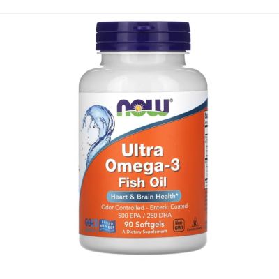 Now Ultra Omega-3 Fish Oil (Bovine Gelatin) x 90 Softgels