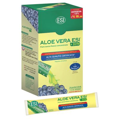 Aloe Vera Succo + Forte con Mirtillo