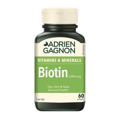 Adrien Gagnon Biotin 5,000mcg x 60 Softgels