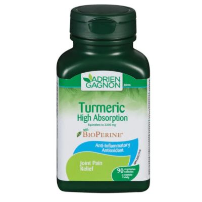 Adrien Gagnon Turmeric High Absorption with BioPerine x 90 Capsules