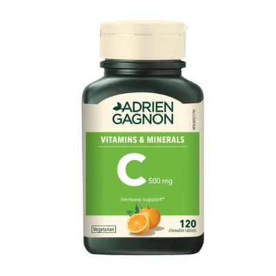 Adrien Gagnon Vitamin C 500mg Orange Flavour x 120 Chewable Tablets