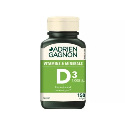 Adrien Gagnon Vitamin D3 1.000 IU x 150 Softgels