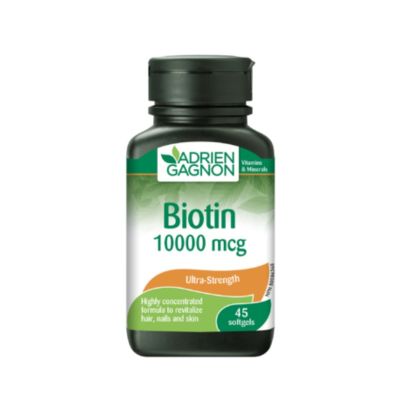 Adrien Gagnon Biotin 10,000mcg x 45 Softgels