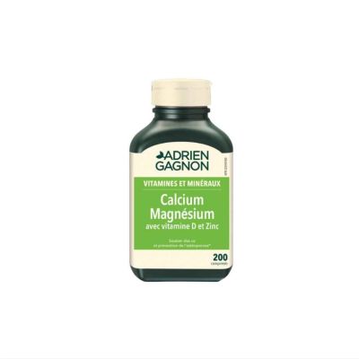 Adrien Gagnon Calcium, Magnesium, Vitamin D, and Zinc x 200 Tablets