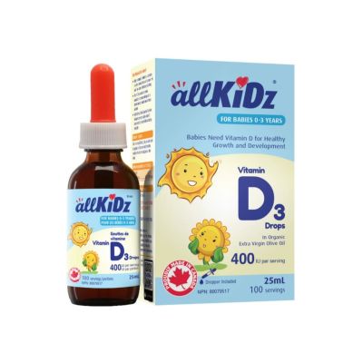 AllKidz Vitamin D3 Drops 400 IU, 25ml