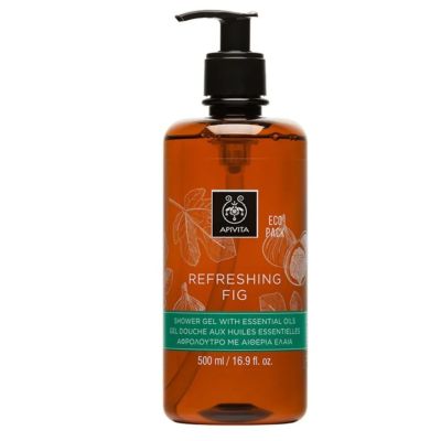 Apivita Refreshing Fig Shower Gel with Essential Oils, 500ml