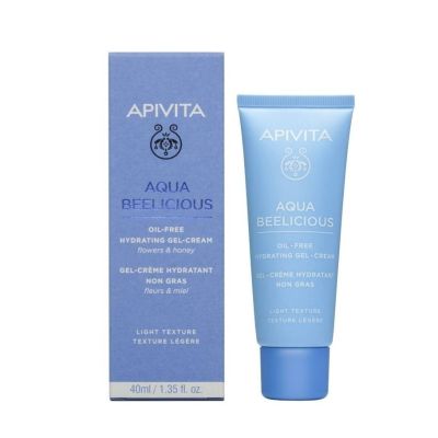 Apivita Aqua Beelicious Oil Free Hydrating Gel Cream Flowers & Honey Light Texture,  40ml