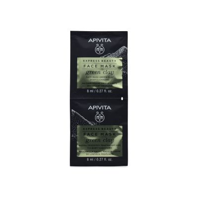 Apivita Express Beauty Face Mask with Green Clay   2x8ml
