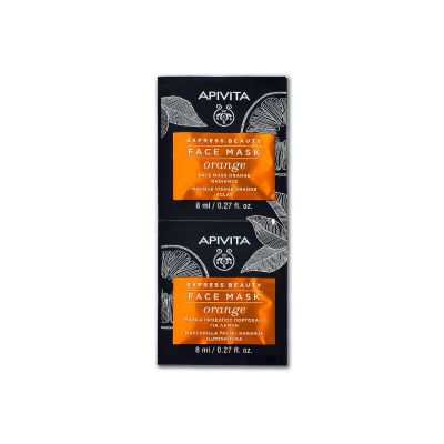 Apivita Express Beauty Face Mask Orange for Radiance   2x8ml 