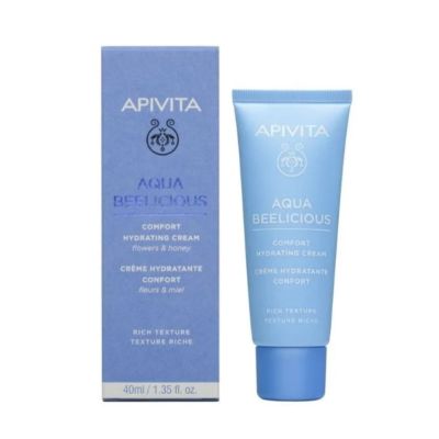 Apivita Aqua Beelicious Comfort Hydrating Cream Flowers & Honey Rich Texture, 40ml