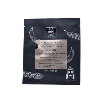 Apivita Express Beauty Tissue Face Mask Carob 