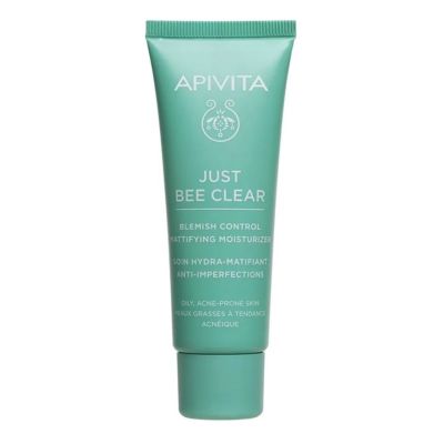 Apivita Just Bee Clear Blemish Control Mattifying Moisturizer, 40ml