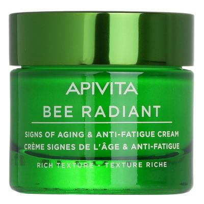 Apivita Bee Radiant Signs Of Aging & Anti-Fatigue Cream - Rich Texture, 50ml