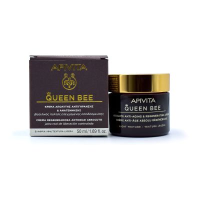 Apivita Queen Bee Absolute Anti Aging & Regenerating Cream Light Texture,  50ml