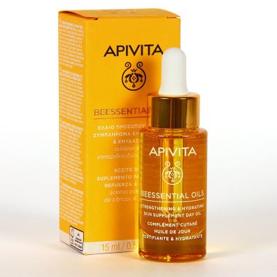Apivita Beessential Oils Strengthening & Hydrating Day Oil, 15ml 