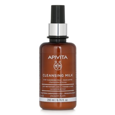 Apivita Cleansing Milk 3 In 1- Face & Eyes,   200ml   