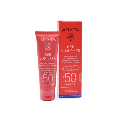 Apivita Bee Sun Safe Anti-Spot & Anti-Age Tinted  SPF50,  50ml