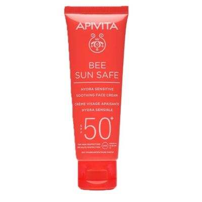 Apivita Bee Sun Safe Hydra Sensitive Soothing Face Cream SPF50,   50ml