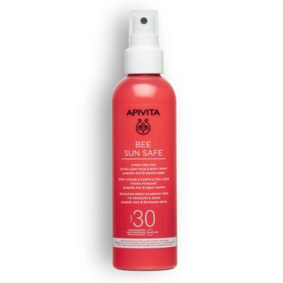 Apivita  Bee Sun Safe Hydra Melting Ultra Light Face & Body Spray SPF30,  200ml