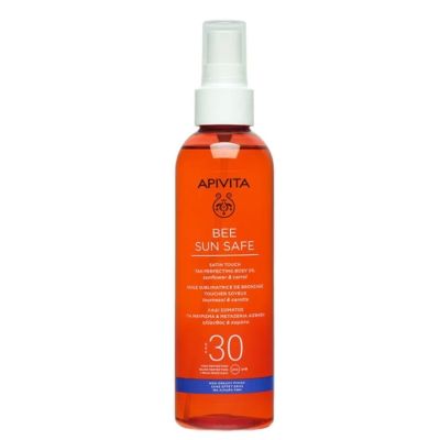 Apivita Bee Sun Safe Tan Perfecting Body Oil SPF30,   200ml