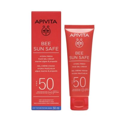 Apivita Bee Sun Safe Hydra Fresh Face Gel Cream SPF50,    50ml