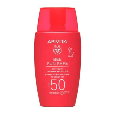 Apivita Bee Sun Safe Dry Touch Invisible Face Fluid SPF50,  50ml