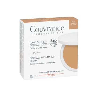 Avene Couvrance Compact Foundation Cream SPF30 Natural, 8.5g