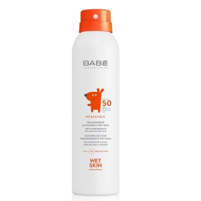 BABE Pediatric Transparent Sunscreen Wet Skin SPF50, 200ml
