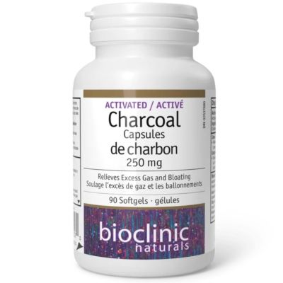 Bioclinic Naturals Activated Charcoal 250mg x 90 Softgels