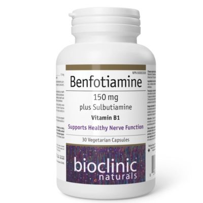 Bioclinic Naturals Benfotiamine Vitamin B1 150mg x 30 Capsules