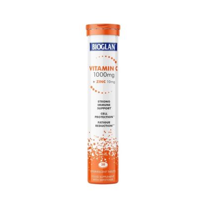 Bioglan Vitamin C 1000mg & Zinc 10mg x 20 Effervescent Tablets