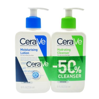 CeraVe Set Moisturizing Lotion, 236ml & Hydrating Cleanser, 236ml