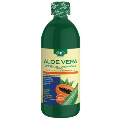 ESI Aloe Vera Juice with Fermented Papaya and Elderberry, 500ml