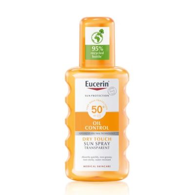 Eucerin Sun Body Oil Control Transparent Spray SPF50, 200ml