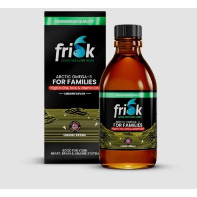 Frisk  Arctic  Omega-3  for Family Liquid - Lemon Flavor, 200ml 