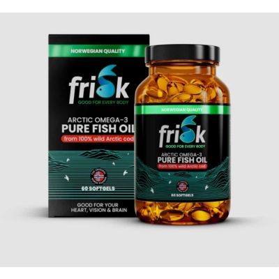 Frisk  Arctic Omega-3  Pure Fish  Oil,  60 Caps