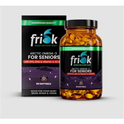Frisk Arctic Omega-3 for Seniors,  80 Caps